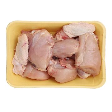 مرغ کامل کشتار روز وزن 2 کیلوگرم ( وزن قبل از پاکسازی ) ( 8 تکه برش )