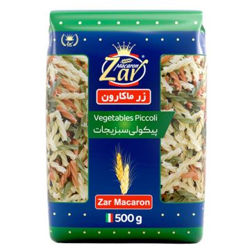 ماکارونی فرمی پیکولی سبزیجات زر ماکارون 500 گرم