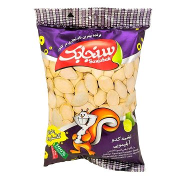 تخمه کدو پوست دار آبلیمویی سنجابک 65 گرم