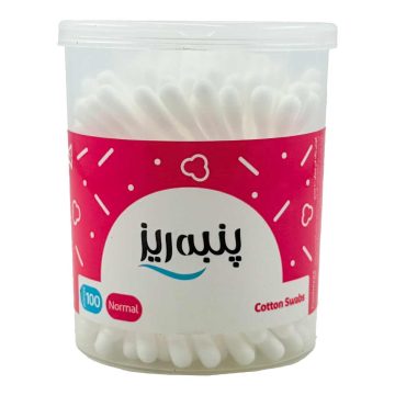 گوش پاک کن نرمال لیوانی پنبه ریز 100 عددی