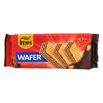 ویفر با کرم کاکائویی 70 درصد بنیس 80 گرم 