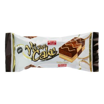 های کیک دو رنگ با کرم کاکائو و وانیل شیرین عسل 50 گرم 