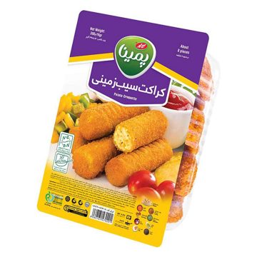 کراکت سیب زمینی پمینا کاله 390 گرم 8 عددی