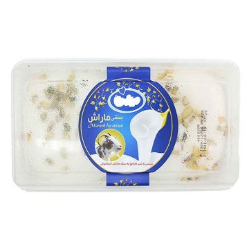 بستنی وانیلی با شیر تازه بز ماراش میهن 450 گرم
