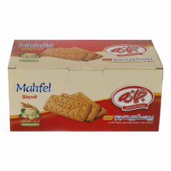 بیسکویت سبوس دار جو و شهد توت ، شیره خرما و پودر جوانه گندم محفل جمانه 1100 گرم