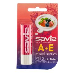 بالم لب حاوی مخلوط توت ها حاوی شی باتر و ویتامین A+E ساویز 4/5 گرم