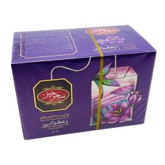 چای سیاه کیسه ای زعفرانی سحرخیز 30 گرم 20 عددی