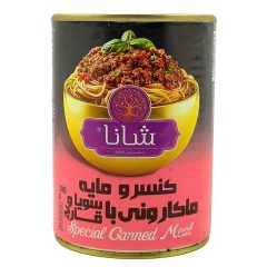 کنسرو مایه ماکارونی با سویا و قارچ شانا 380 گرم