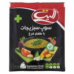 سوپ سبزیجات با طعم مرغ نیمه آماده الیت پلاس 80 گرم