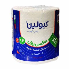 دستمال کاغذی دولایه سایز خیلی بزرگ کیولین 1 رول 280 برگ