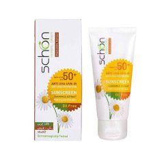 کرم ضد آفتاب رنگ طبیعی SPF+50 پوستهای خشک تا نرمال شون 50 میلی لیتر
