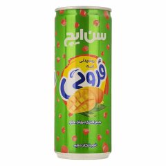 نوشیدنی انبه با تکه های هلو فروتی قوطی سن ایچ 250 میلی لیتر