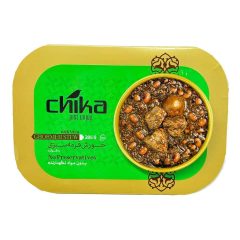 کنسرو خورش قرمه سبزی با گوشت ظرفی چیکا 185 گرم