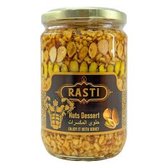 معجون مخلوط 4 مغز در عسل (بادام ،فندق،پسته،گردو) راستی ترکیه 720 گرم
