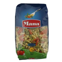 ماکارونی فرمی مته ای سبزیجات مانا 500 گرم