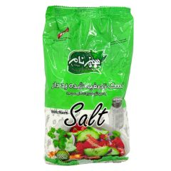 نمک تصفیه شده ید دار نایلونی سبزنام 500 گرم