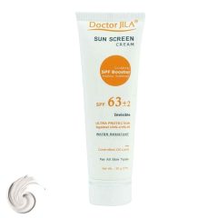 کرم ضد آفتاب بی رنگ SPF63 دکتر ژیلا 50 گرم