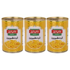 پکیج کنسرو ذرت شیرین دلپذیر 420 گرم 3 عددی (1260 گرم)