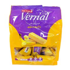 مینی ویفر با کرم موزی ورنال فرمند 300 گرم