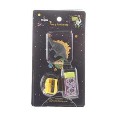 بسته تراش و پاک کن کلیپس طرح Stegosaurus کد 1833 مشکی