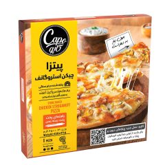 پیتزا نیمه آماده منجمد چیکن استروگانف سایز متوسط کاپو کاله 450 گرم