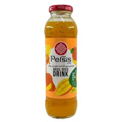 نوشیدنی تخم شربتی انبه شیشه پرسیس 320 میلی لیتر