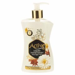 مایع دستشویی سفید رایحه گل ارکیده و دارچین اکتیو 450 گرم