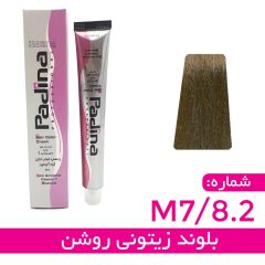 کرم رنگ مو بلوند زیتونی روشن کد M7 8.2 پادینا 100 میل