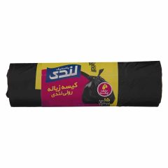 کیسه زباله رولی سایز بزرگ 80*65 لندی پلاستیک 15 عددی کد 0227