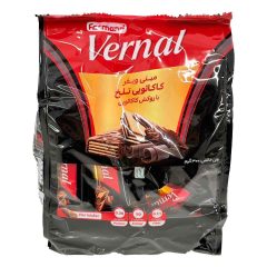 مینی ویفر کاکائویی تلخ روکش کاکائو ورنال فرمند 300 گرم