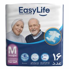 پوشک بزرگسال سایز متوسط ایزی لایف 16 عددی