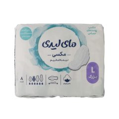 نوار بهداشتی مکسی نیمه ضخیم سایز بزرگ مای لیدی 8 عددی
