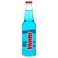 نوشابه گازدار تمشک آبی شیشه ویمتو 330 میلی لیتر