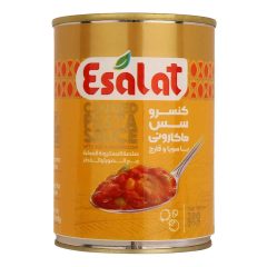 کنسرو مایه ماکارونی با سویا و قارچ اصالت 380 گرم