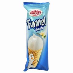 بستنی قیفی وانیلی دوقلو روناک 90 گرم