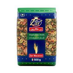 ماکارونی فرمی شلز (صدف) سبزیجات زر ماکارون 500 گرم