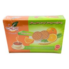 بیسکویت سبوسدار کرمدار پرتقالی جعبه جوانه مینو 450 گرم