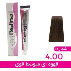 کرم رنگ مو قهوه ای متوسط قوی کد 00-4 پادینا 100 میلی لیتر