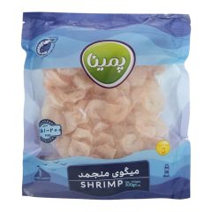 میگوی منجمد بدون پوست و رگ سایز 200-151 به همراه ادویه مخصوص پمینا کاله 500 گرم