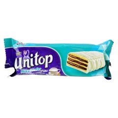 ویفر روکش شیری با کرم کاکائویی یونی تاپ نیلی تو 40 گرم