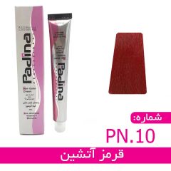 کرم رنگ مو قرمز آتشین کد PN.10 پادینا 100 میل