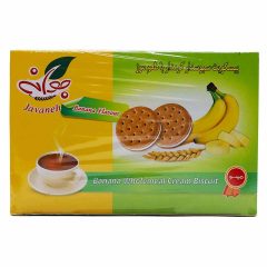 بیسکویت سبوسدار کرمدار موزی جعبه جوانه مینو 450 گرم