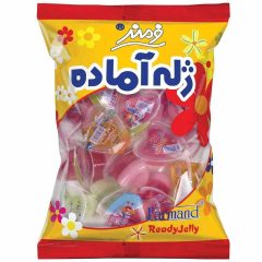 ژله آماده میوه ای قلبی دو رنگ فرمند 20 عددی