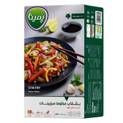بشقاب آسیایی مخلوط سبزیجات جعبه پمینا کاله 400 گرم