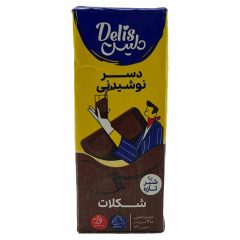 دسر شیری نوشیدنی شکلاتی نیم چرب دلیس کاله 200 میلی لیتر
