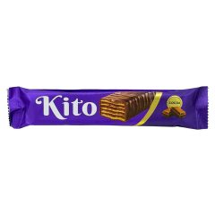 ویفر با کرم کاکائویی روکش کاکائویی کیتو مینو 40 گرم