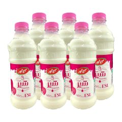 پکیج شیر فراپاستوریزه بطری کم چرب کاله 955 میلی لیتر شل 6 عددی