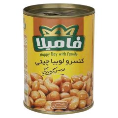 کنسرو لوبیا چیتی در سس گوجه فرنگی فامیلا 380 گرم