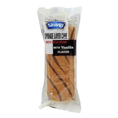 کیک اسفنجی دو لایه فندقی کاکائویی سیرنگ 75 گرم