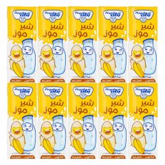 پکیج شیر موز پاکتی پگاه 200 میلی لیتر 10 عددی